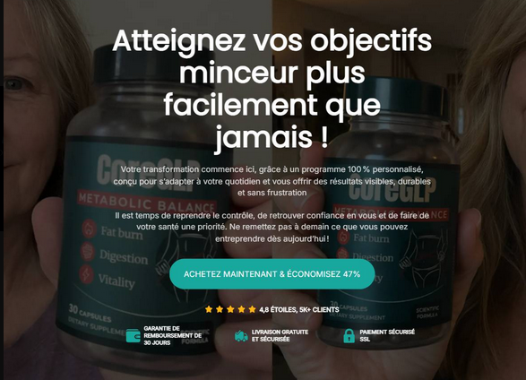 CoreGLP Avis : Le Complément Minceur Naturel qui Stimule le GLP-1 pour une Perte de Poids Durable